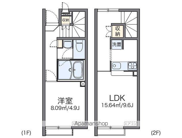 レオネクストファミリア藤里(1LDK/1階)の間取り写真
