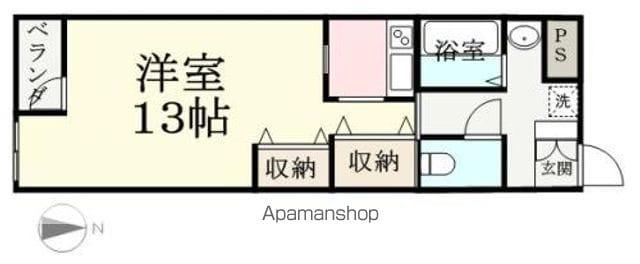 アシャール(ワンルーム/3階)の間取り写真