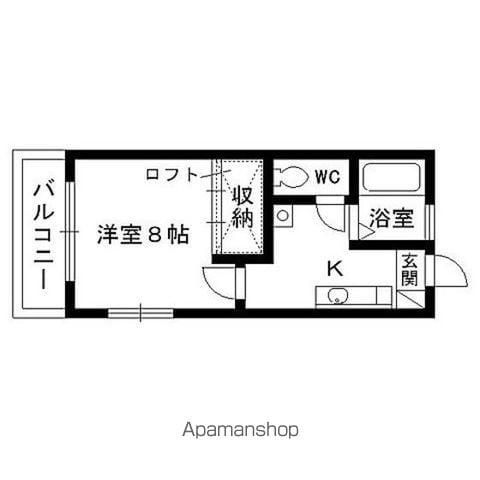 コンフォートいずみ(1K/1階)の間取り写真