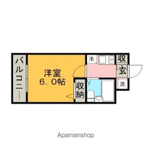 メゾンド・プロスペール(ワンルーム/2階)の間取り写真