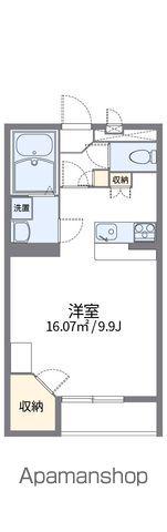 レオパレス大平KⅠ(1K/1階)の間取り写真