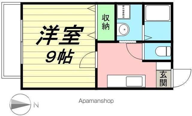 セピアコート(1K/1階)の間取り写真