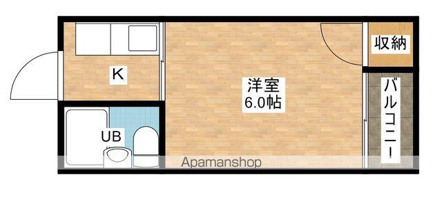 第3もんじビル(1K/3階)の間取り写真