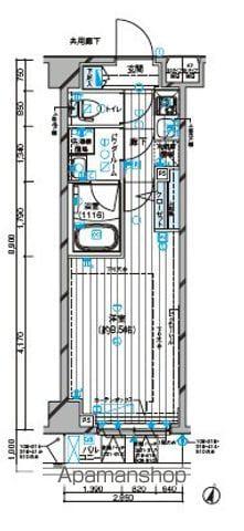 メインステージ板橋志村2(1K/5階)の間取り写真