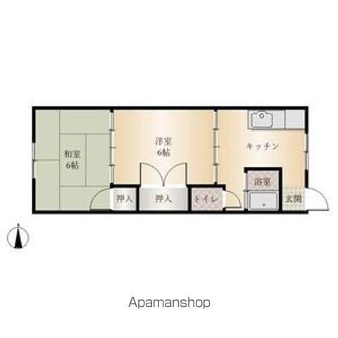 中村ハイツ(2K/2階)の間取り写真