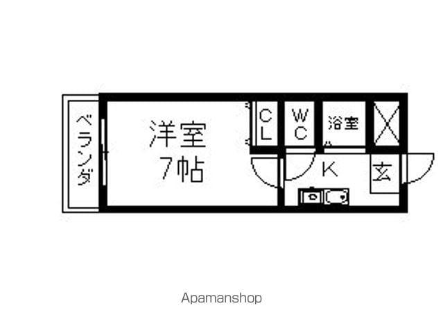 メゾンNOVA(1K/4階)の間取り写真