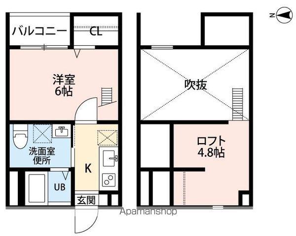 CYNTHIA沖田町 (1K/1階)の間取り写真