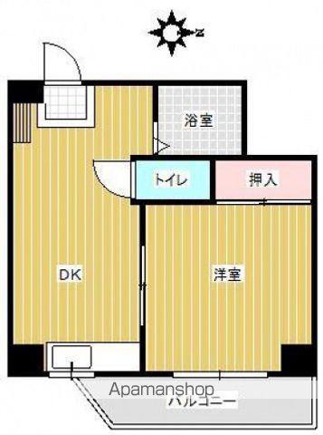 コーポ国泰寺(1DK/3階)の間取り写真