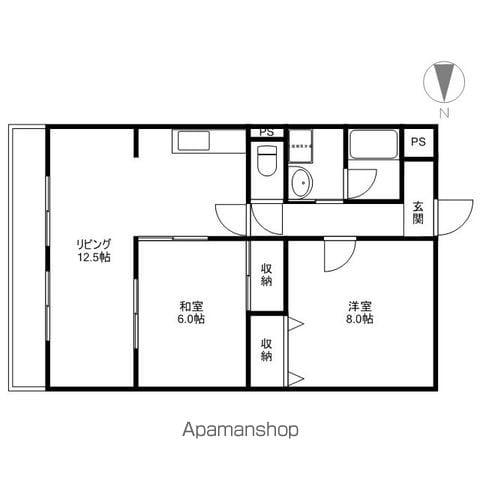 エクシブ(2LDK/5階)の間取り写真