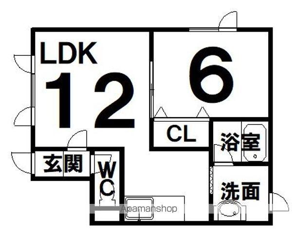 マーガレットⅢ(1LDK/1階)の間取り写真
