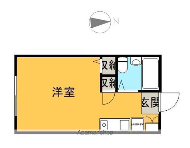 ハーベストハイム(1K/1階)の間取り写真