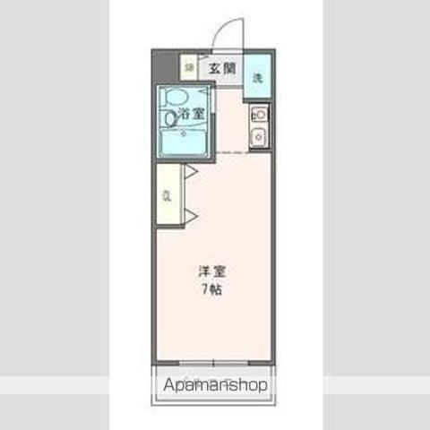 サンハイツ習志野(ワンルーム/1階)の間取り写真