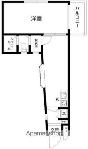 プレビュー川口(1DK/2階)の間取り写真