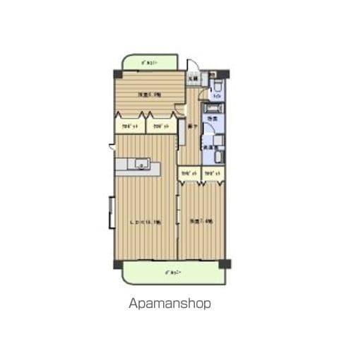 セラヴィー小池(2LDK/3階)の間取り写真