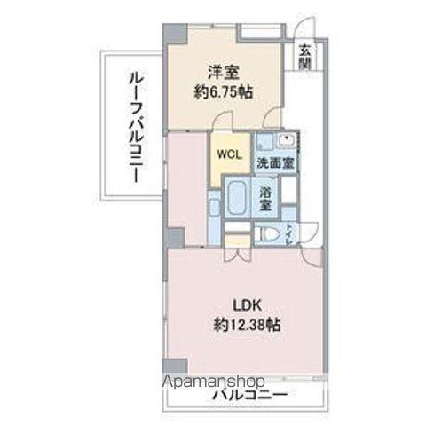 シャルマン高社(1LDK/4階)の間取り写真