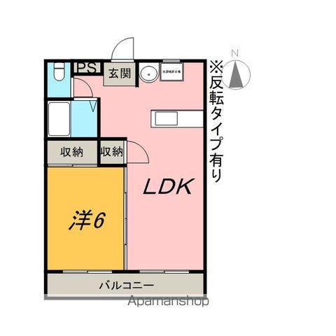 レジデンツフュッセン2(1LDK/1階)の間取り写真