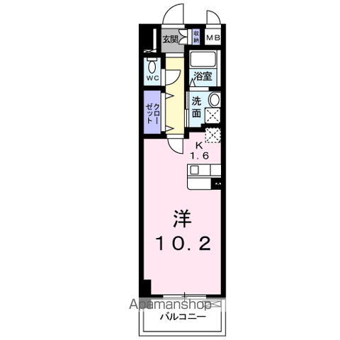 東和第一ビル(1K/3階)の間取り写真