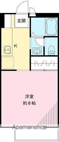 ビラージュ桜(1K/1階)の間取り写真