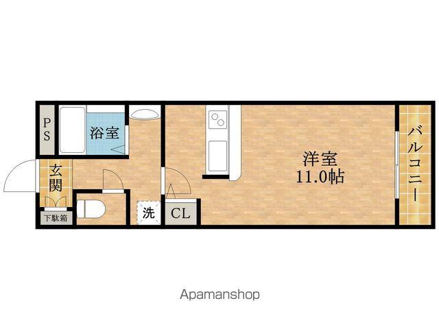 イズミ82(1K/11階)の間取り写真