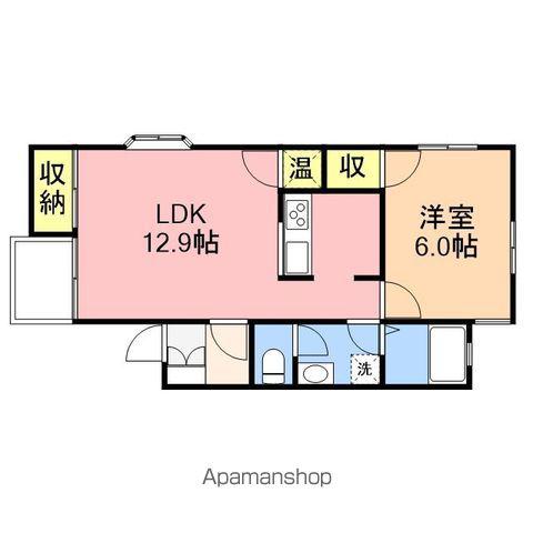 メゾンフローラ(1LDK/1階)の間取り写真
