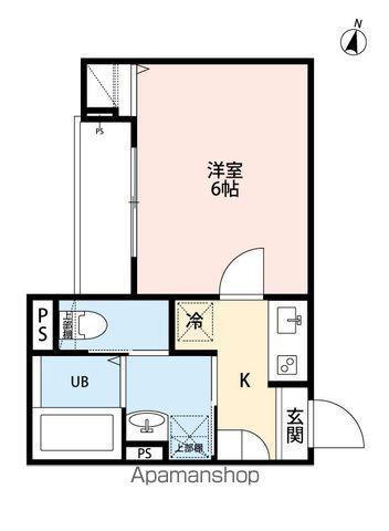 ROBOT HOME 西都賀Ⅱ(1K/1階)の間取り写真