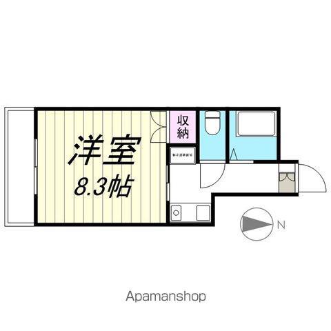 松栄タワーイン宮城野(1K/8階)の間取り写真