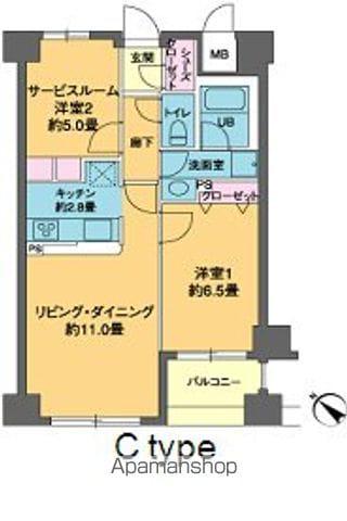 カスタリア茅場町 9階階 間取り
