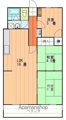 空港中央ビル(3LDK/2階)の間取り写真