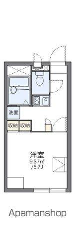 レオパレスフラワーガーデンⅠ(1K/1階)の間取り写真