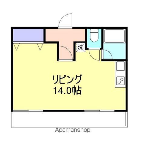 共立ハイツ(ワンルーム/4階)の間取り写真