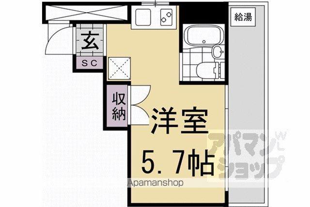 TAT BUILDING(ワンルーム/3階)の間取り写真