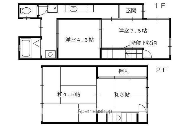 今熊野南日吉町テラスハウス(4K)の間取り写真