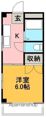 ユーマンション(1K/4階)の間取り写真