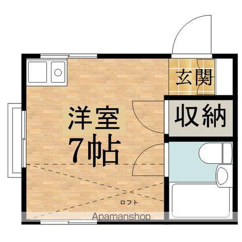 ラピュタ日野(ワンルーム/2階)の間取り写真