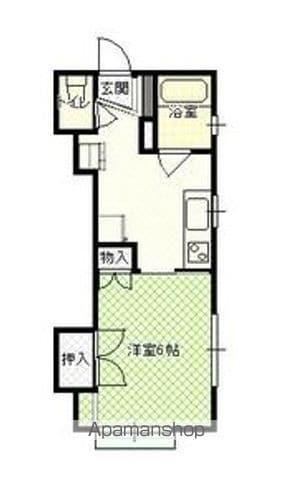 エトワールN(1K/2階)の間取り写真