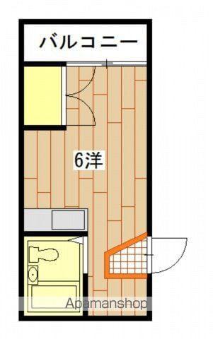 粟屋ビル(ワンルーム/3階)の間取り写真