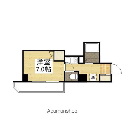 アクアコート廿日市(ワンルーム/6階)の間取り写真