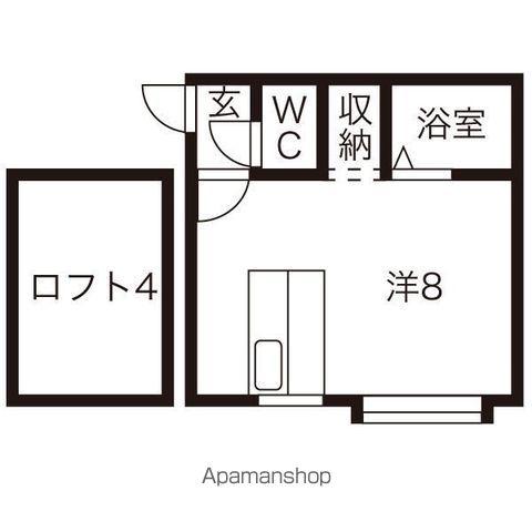 ウエストヴェリー(ワンルーム/2階)の間取り写真