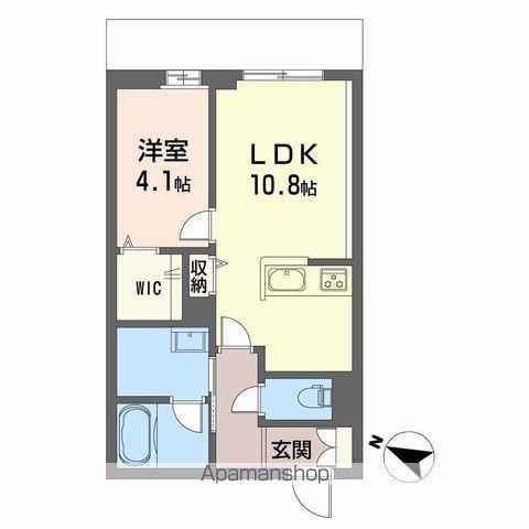 PARADISO本荘(1LDK/1階)の間取り写真