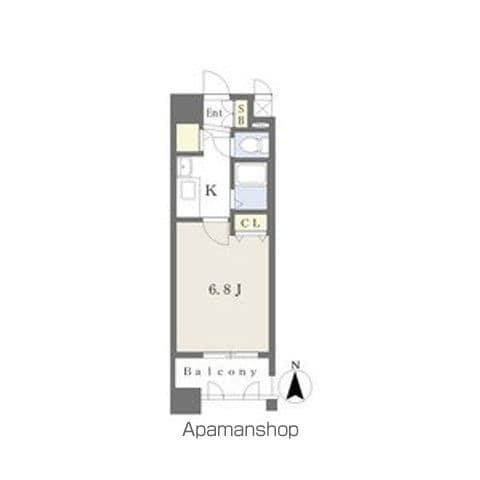 プレサンス桜通葵(1K/4階)の間取り写真