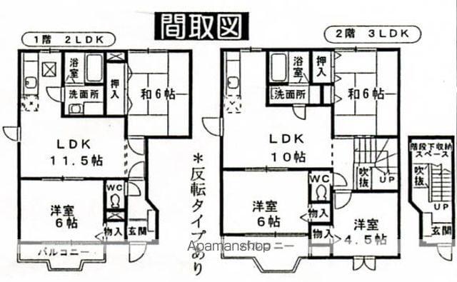 メゾンサンフラワーB(1LDK/1階)の間取り写真