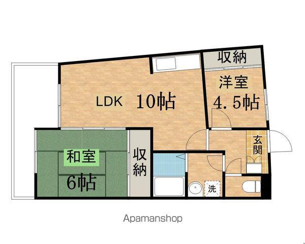 ファミーユ桜ヶ丘(2LDK/3階)の間取り写真