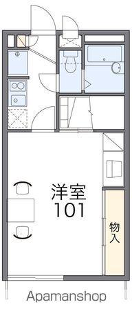 レオパレスエスポアール2番館(1K/1階)の間取り写真