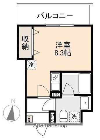 OLTEGA(ワンルーム/8階)の間取り写真