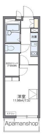 レオパレスPINES寿(1K/2階)の間取り写真
