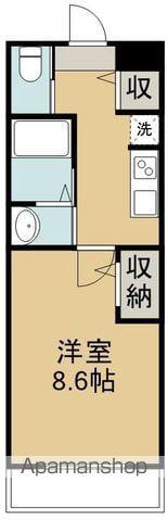 アスコット宮城野(1K/2階)の間取り写真