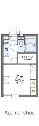 レオパレスホンマチ(1K/1階)の間取り写真