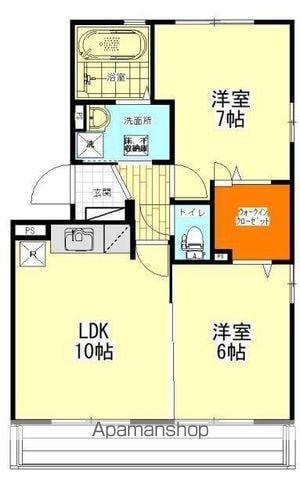 リーバー コーキ(2LDK/2階)の間取り写真