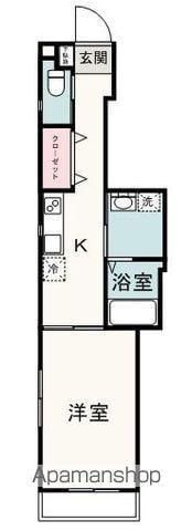 IL REGALO(1K/5階)の間取り写真