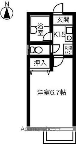 LIBERTY SPACE(1K/1階)の間取り写真